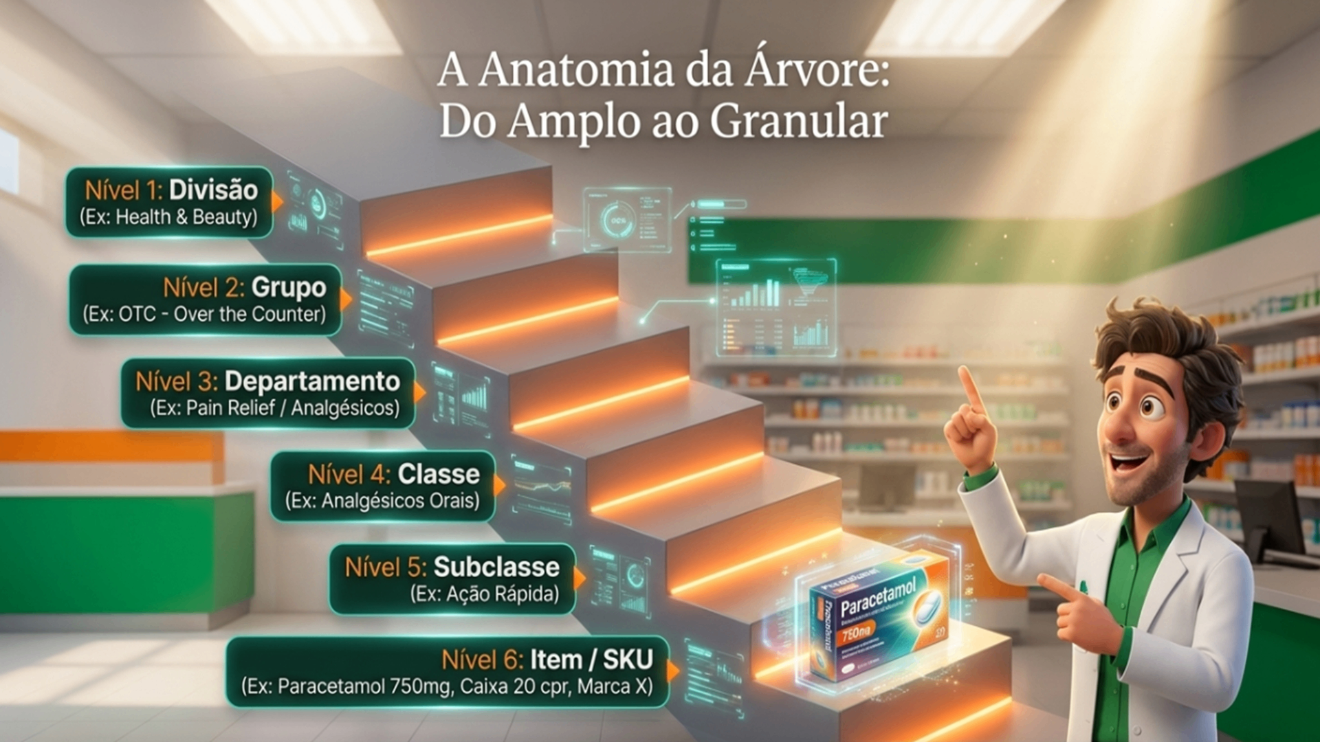 Anatomia da árvore: do amplo ao granular